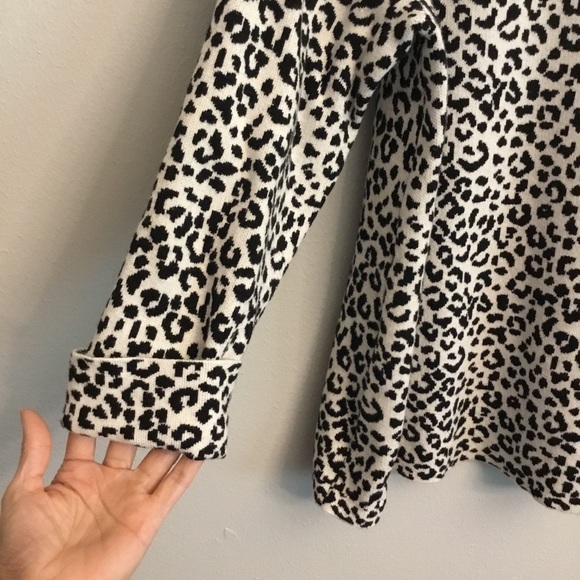 Cynthia Rowley Leopard Print Sweater Size XL NWOT - Picture 4 of 11